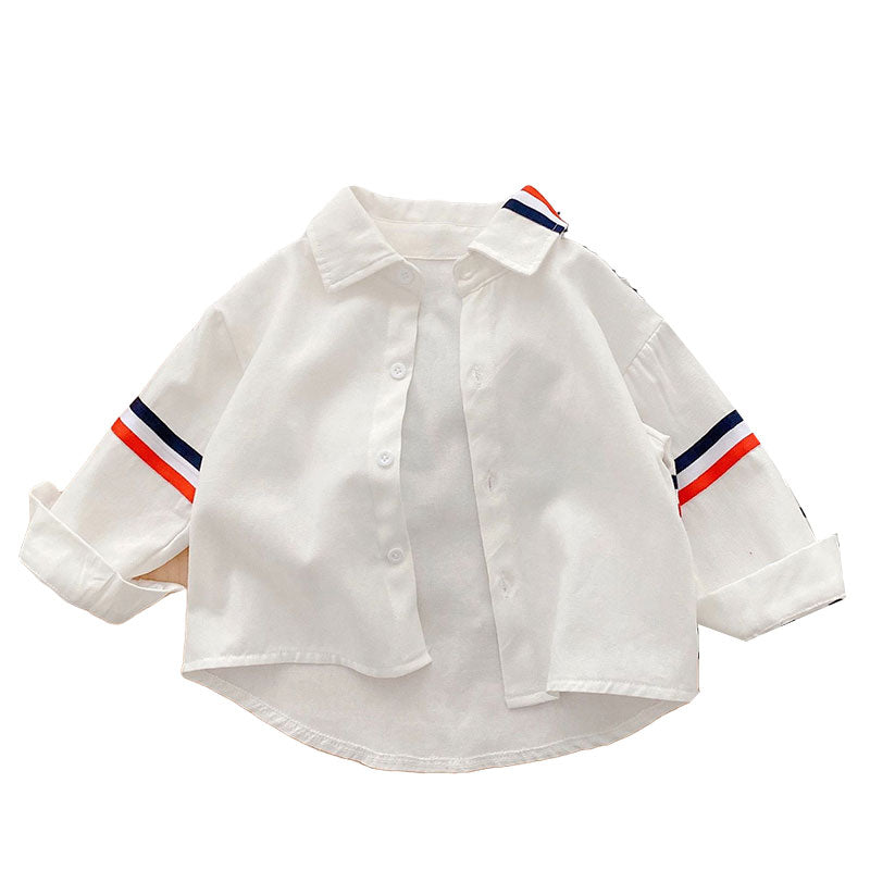 Baby Kid Boys Striped Shirts Wholesale 220122382