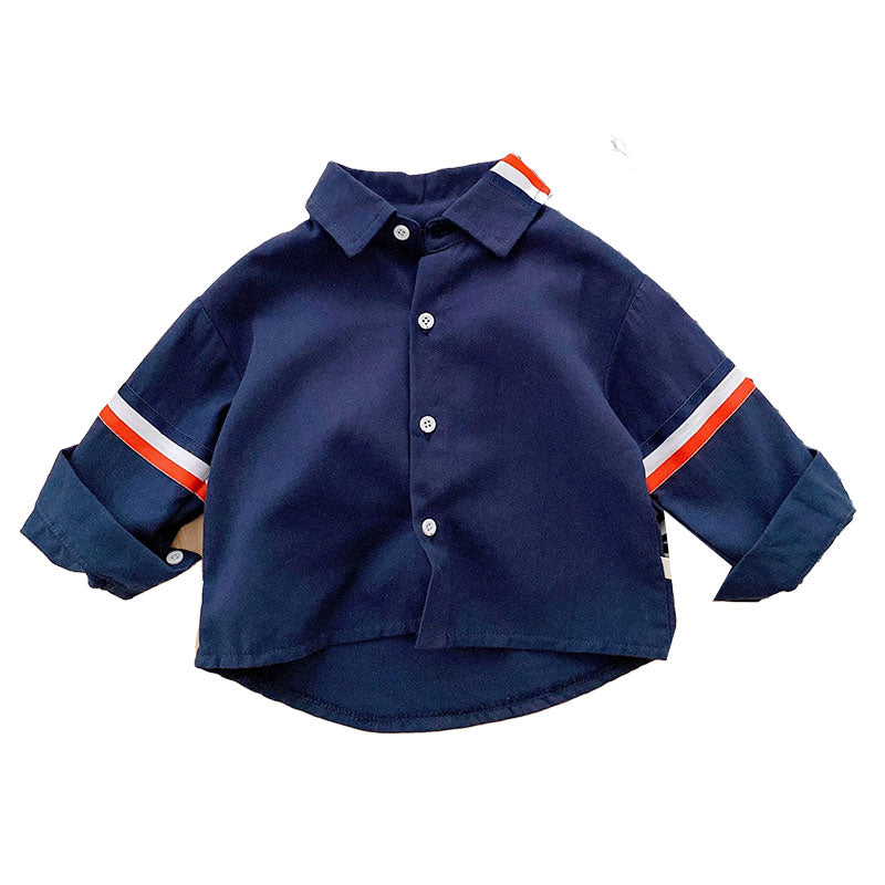 Baby Kid Boys Striped Shirts Wholesale 220122382
