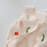 Load image into Gallery viewer, Baby Kid Girls Flower Plant Crochet Embroidered Vests Waistcoats Wholesale 220122421
