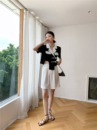 Load image into Gallery viewer, Women Color-blocking Tops Wholesale 220123244
