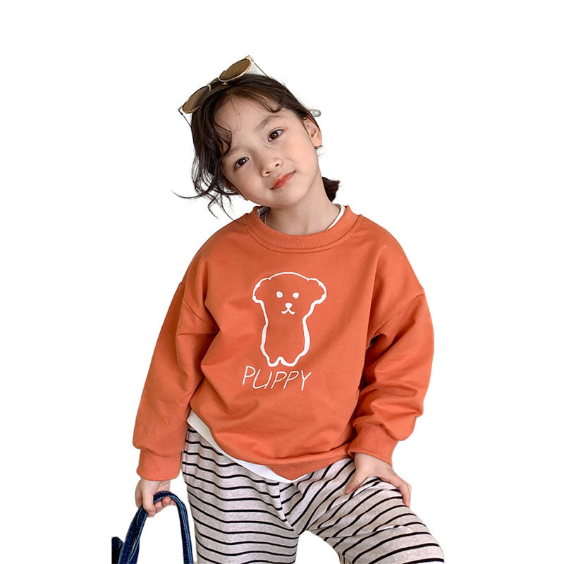 Baby Kid Girls Letters Cartoon Print Hoodies Swearshirts Wholesale 220211470