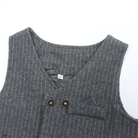 Load image into Gallery viewer, 3 Pieces Set Baby Kid Boys Striped Vests&amp;Waistcoats Pants And Solid Color Shirts Wholesale 220214106
