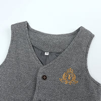 Load image into Gallery viewer, 3 Pieces Set Baby Kid Boys Striped Vests&amp;Waistcoats Pants And Solid Color Shirts Wholesale 220214106
