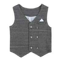 Load image into Gallery viewer, 3 Pieces Set Baby Kid Boys Striped Vests&amp;Waistcoats Pants And Solid Color Shirts Wholesale 220214106
