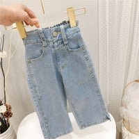 Load image into Gallery viewer, Baby Kid Girls Solid Color Pants Jeans Wholesale 220214123
