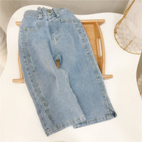 Load image into Gallery viewer, Baby Kid Girls Solid Color Pants Jeans Wholesale 220214123
