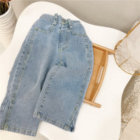 Load image into Gallery viewer, Baby Kid Girls Solid Color Pants Jeans Wholesale 220214123
