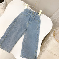 Load image into Gallery viewer, Baby Kid Girls Solid Color Pants Jeans Wholesale 220214123
