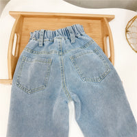 Load image into Gallery viewer, Baby Kid Girls Solid Color Pants Jeans Wholesale 220214123
