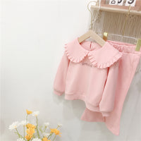 Load image into Gallery viewer, 2 Pieces Set Baby Kid Girls Letters Hoodies Swearshirts And Solid Color Pants Wholesale 220214157
