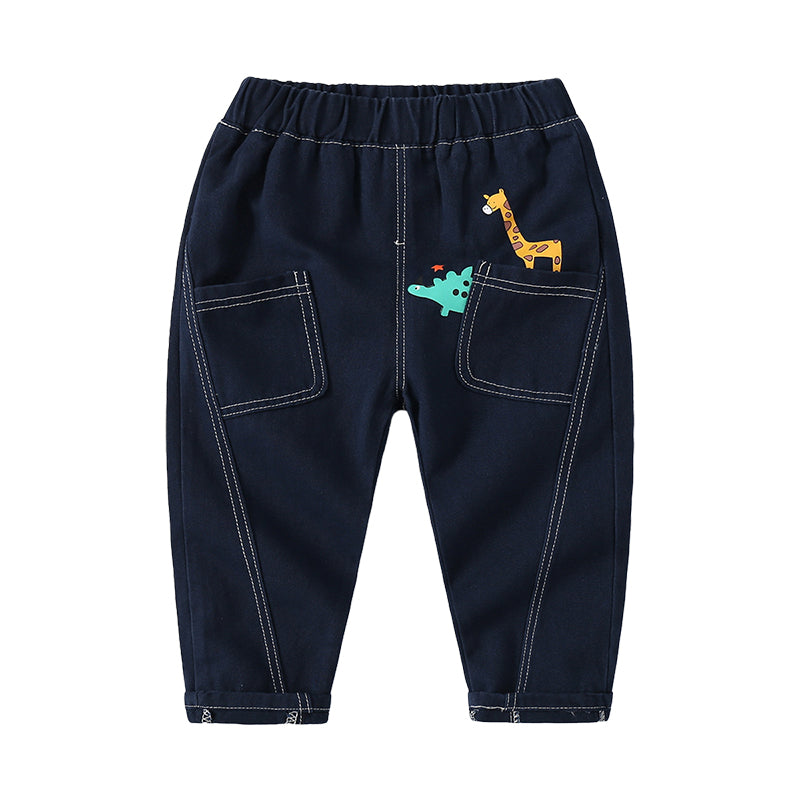 Baby Kid Boys Cartoon Print Pants Wholesale 220214573