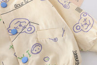 Load image into Gallery viewer, 3 Pieces Set Baby Kid Boys Letters Cartoon Print Jackets&amp;Outwears Tops And Solid Color Jeans Wholesale 220216352
