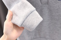 Load image into Gallery viewer, 2 Pieces Set Baby Kid Boys Letters Cartoon Print Tops And Solid Color Pants Wholesale 220216466
