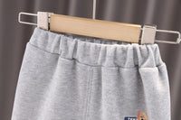 Load image into Gallery viewer, 2 Pieces Set Baby Kid Boys Letters Cartoon Print Tops And Solid Color Pants Wholesale 220216466
