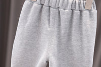 Load image into Gallery viewer, 2 Pieces Set Baby Kid Boys Letters Cartoon Print Tops And Solid Color Pants Wholesale 220216466
