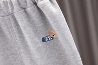 Load image into Gallery viewer, 2 Pieces Set Baby Kid Boys Letters Cartoon Print Tops And Solid Color Pants Wholesale 220216466
