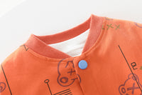 Load image into Gallery viewer, 3 Pieces Set Baby Kid Boys Letters And Cartoon Print Tops Jackets Outwears And Solid Color Pants Wholesale 220216525
