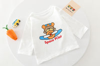 Load image into Gallery viewer, 3 Pieces Set Baby Kid Boys Letters And Cartoon Print Tops Jackets Outwears And Solid Color Pants Wholesale 220216525
