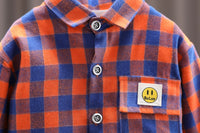 Load image into Gallery viewer, 3 Pieces Set Baby Kid Unisex Checked Print Shirts Letters Cartoon Tops And Jeans Wholesale 220216549
