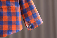 Load image into Gallery viewer, 3 Pieces Set Baby Kid Unisex Checked Print Shirts Letters Cartoon Tops And Jeans Wholesale 220216549
