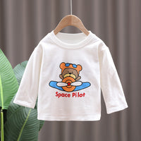 Load image into Gallery viewer, 3 Pieces Set Baby Kid Unisex Checked Print Shirts Letters Cartoon Tops And Jeans Wholesale 220216549
