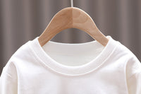 Load image into Gallery viewer, 3 Pieces Set Baby Kid Unisex Checked Print Shirts Letters Cartoon Tops And Jeans Wholesale 220216549
