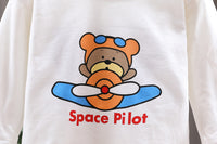 Load image into Gallery viewer, 3 Pieces Set Baby Kid Unisex Checked Print Shirts Letters Cartoon Tops And Jeans Wholesale 220216549
