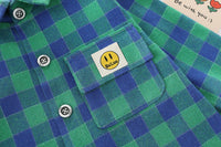 Load image into Gallery viewer, 3 Pieces Set Baby Kid Boys Checked Expression Shirts Letters Cartoon Tops And Jeans Wholesale 220216604
