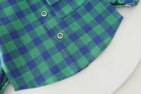 Load image into Gallery viewer, 3 Pieces Set Baby Kid Boys Checked Expression Shirts Letters Cartoon Tops And Jeans Wholesale 220216604
