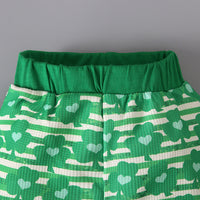 Load image into Gallery viewer, 2 Pieces Set Baby Kid Girls St Patrick&#39;s Day Letters Flower Bow Print T-Shirts And Love heart Pants Wholesale 22021885
