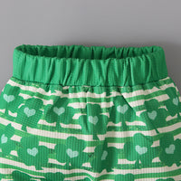 Load image into Gallery viewer, 2 Pieces Set Baby Kid Girls St Patrick&#39;s Day Letters Flower Bow Print T-Shirts And Love heart Pants Wholesale 22021885
