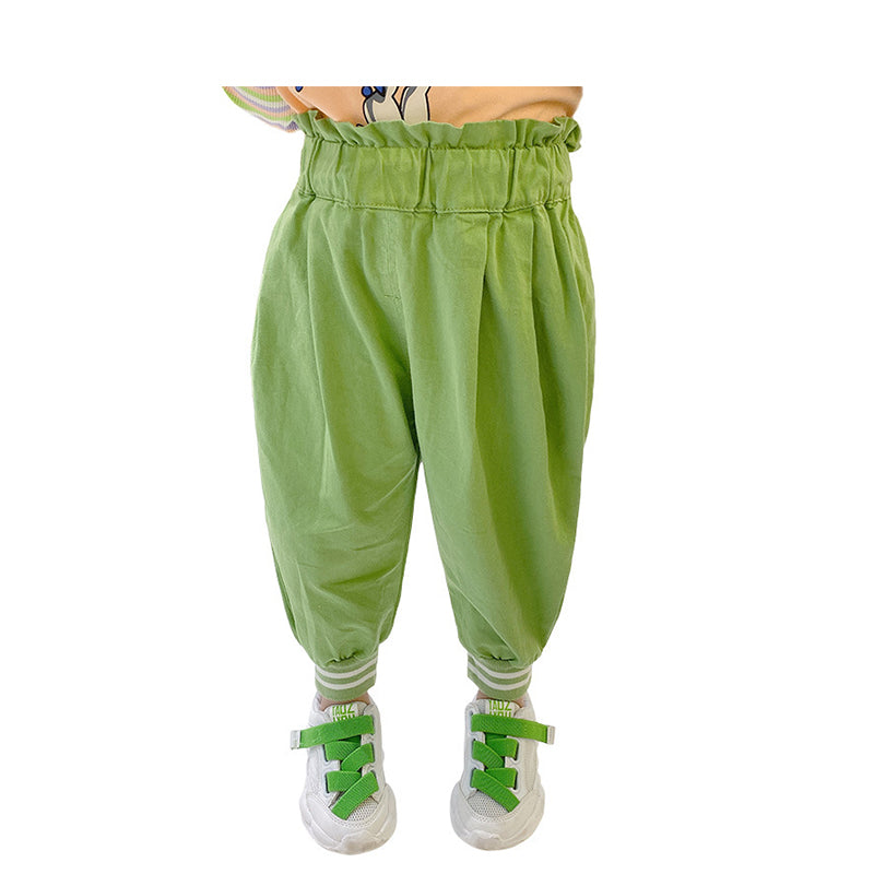 Baby Kid Girls Color-blocking Pants Wholesale 22022305