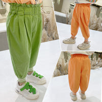 Load image into Gallery viewer, Baby Kid Girls Color-blocking Pants Wholesale 22022305
