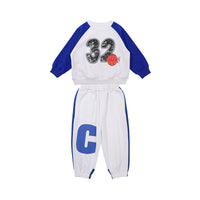 Load image into Gallery viewer, 2 Pieces Set Baby Kid Girls Letters Cartoon Print Hoodies Swearshirts And Alphabet Pants Wholesale 220223158
