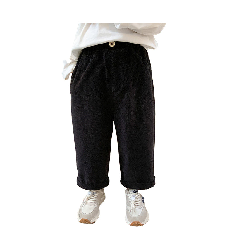 Baby Kid Boys Solid Color Pants Wholesale 220223191