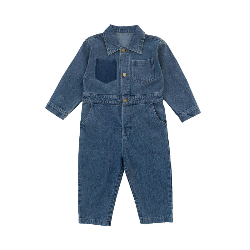 Baby Kid Boys Solid Color Jumpsuits Wholesale 220223225
