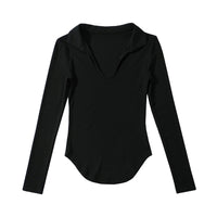 Load image into Gallery viewer, Women Solid Color Tops Wholesale 22022402
