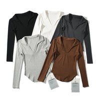 Load image into Gallery viewer, Women Solid Color Tops Wholesale 22022402
