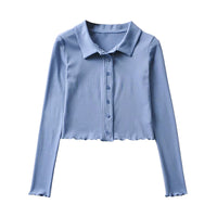 Load image into Gallery viewer, Women Solid Color Blouses Wholesale 220224170
