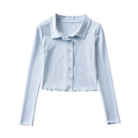 Load image into Gallery viewer, Women Solid Color Blouses Wholesale 220224170
