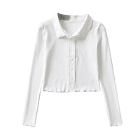 Load image into Gallery viewer, Women Solid Color Blouses Wholesale 220224170
