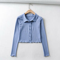 Load image into Gallery viewer, Women Solid Color Blouses Wholesale 220224170
