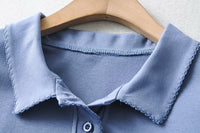 Load image into Gallery viewer, Women Solid Color Blouses Wholesale 220224170
