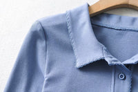 Load image into Gallery viewer, Women Solid Color Blouses Wholesale 220224170
