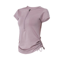 Load image into Gallery viewer, Women Solid Color Sports Tops Wholesale 220224193
