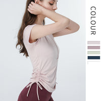 Load image into Gallery viewer, Women Solid Color Sports Tops Wholesale 220224193

