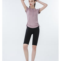 Load image into Gallery viewer, Women Solid Color Sports Tops Wholesale 220224193
