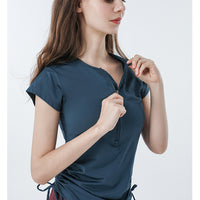 Load image into Gallery viewer, Women Solid Color Sports Tops Wholesale 220224193
