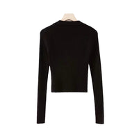 Load image into Gallery viewer, Women Solid Color Muslin&amp;Ribbed Polo Shirts Knitwear Wholesale 220224202
