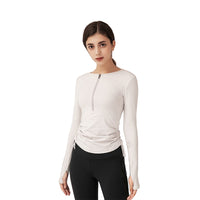 Load image into Gallery viewer, Women Solid Color Sports Tops Sports Wholesale 220224204
